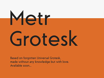 Metr Grotesk design family font grotesk type typeface typo typography