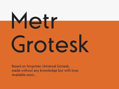 Metr Grotesk