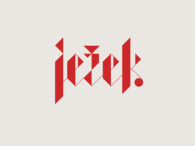 Ježek Brewery blackletter design font identity logo type typo typography