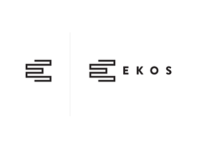Ekos logo v.3 black ci design e identity logo redesign