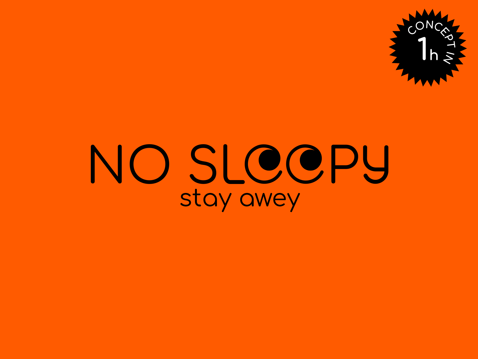 Logo concept for app "NOSLEEPY"