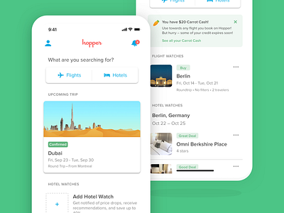 Home Screen app design interface ios mobile navigation product travel ui ux