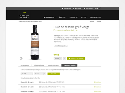 Redesign of Maison Orphée color cooking creative design oil ui ux