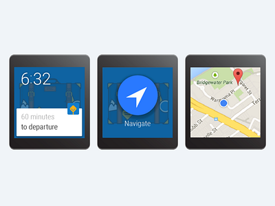 Find the bus station! android app bus design map mobile product smartwatch travel ui ux watch