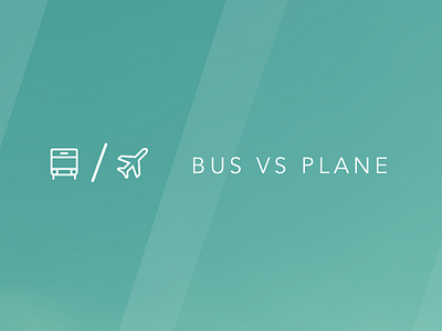 Bus vs Plane logo brand branding bus design identity logo minimalist plane product travel ui vector