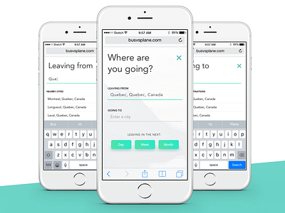 Where are you going? app bus concept interface iphone mobile plane search travel ui ux web