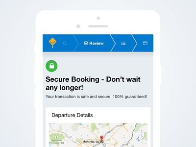 Enclosed checkout bus checkout concept interface iphone mobile navigation search travel ui ux web