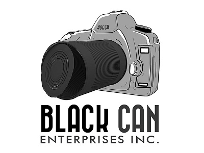 Black Can Logo camera logo