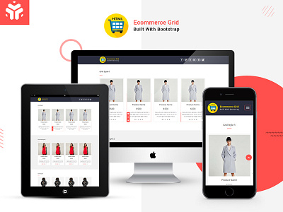 Ecommerce Grid is a Multipurpose Product Listing HTML