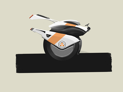 Monocycle-01 concept art illustration ipadpro monocycle motorcycle procreate