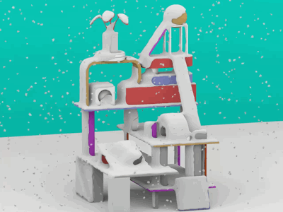 Snow snow cinema 4d