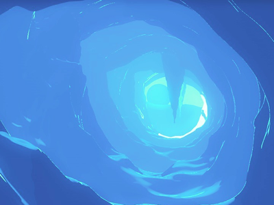 Glowing Cave cave blue