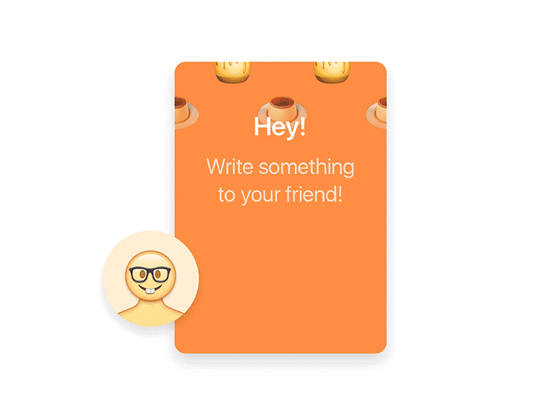 Hey! animation gif guestbook interaction media note social ux