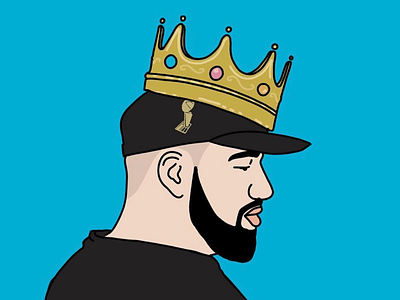 King Drake crown drake drawing illustration king ovo procreate rap toronto