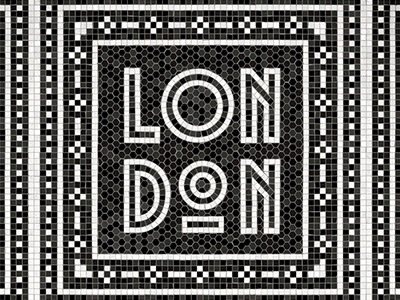 London Fauxsaic fauxsaics handlettering lettering mosaic