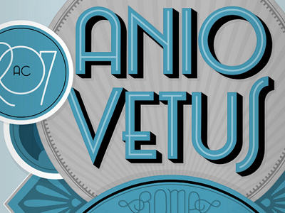 Anio Vetus deco lettering typography