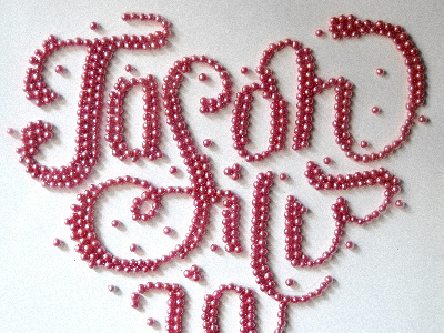 Jason & Silvia candy lettering typography