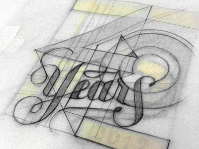 40 Year Anniversary II 70s lettering letterpress pratt