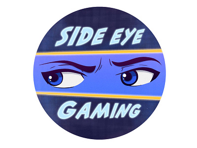 Side Eye Gaming Logo blue gaming logo side eye youtube