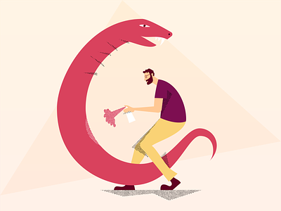 The Cool character character art character concept characterdesign color design flat gradient graffiti illustration serpent snake texture vector viper
