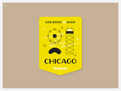Rejected Chicago bean chicago creativeshop facebook freelance sticker