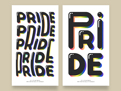 Pride Month Poster 2019 bubble curated facebook poster pride pride month rainbow type warp wave