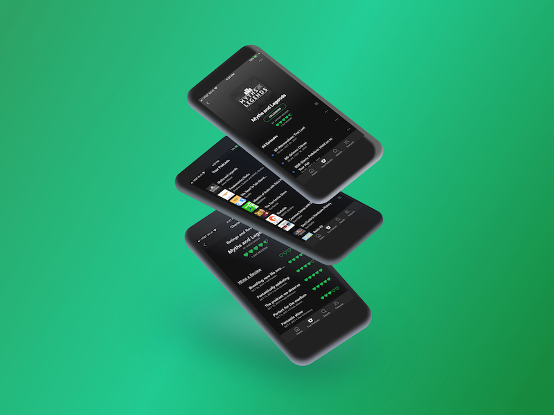 What if Spotify made a Podcast App? concept design apps spotify uxui product design