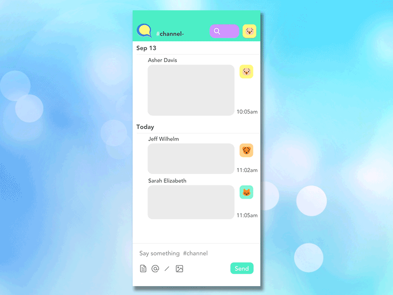 Class Chat | Design Concept app chat design gif interaction design messaging messenger product design school ui ux