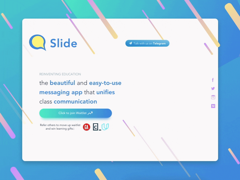 Slide: Messaging for Education