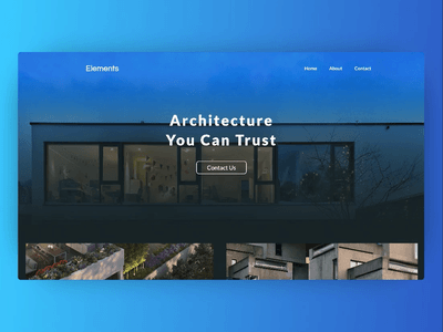 Architecture You Can Trust architecture interactiondesign parallax ui ux webdesign