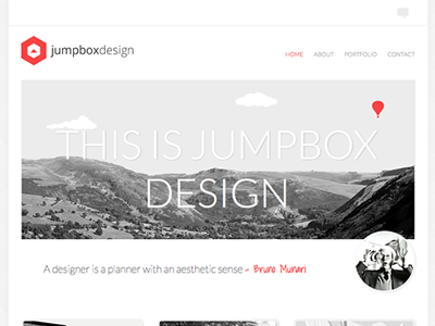 Jumpbox Homepage - Redesign animations clean minimal portfolio resedign simple web design