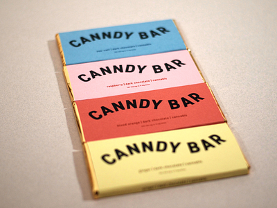 CANNDY BAR | cannabis chocolate bar packaging by Mild Tiger brand and identity cannabis cannabis packaging cbd consumer branding minimalist package design packaging pangram