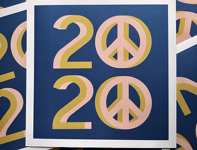 2020 Vision 2020 2020 trend hand lettering mild tiger peace typogaphy