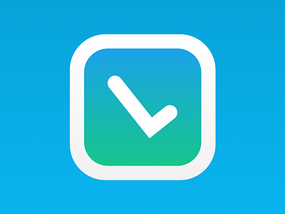 Listoco App Icon app app icon blue gradient green icon ios ios icon l letter l
