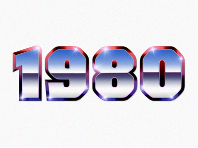 1980 bling bling numbers type