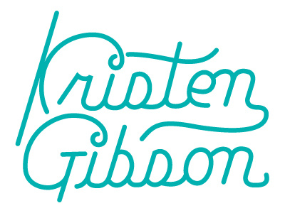 Kristen's Script v2 custom type lettering ligature script
