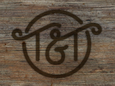 T&T Mark burn cattle brand lettering ligature logo mark type
