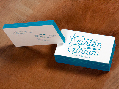 Screen Printed Business Cards business card identity lettering type