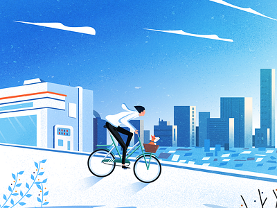 Ride a bike bike illustration typography vector