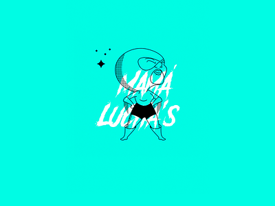 Mamá Luchas brand fight ilustration logotype luchas