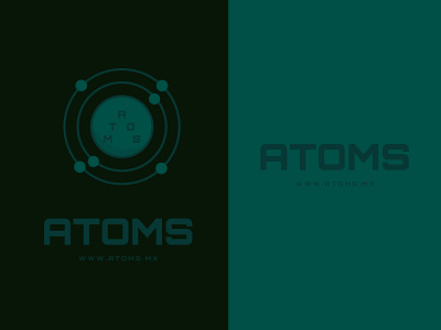 Atoms atom atoms brand brand design branding branding design color color palette isotype logo logotype vector