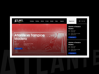 Atlante FC brandsoccer club futbolclub logotypesoccer mexico soccer soccer app soccer badge soccerweb succerclub ui uisoccer userexperience userinterface ux