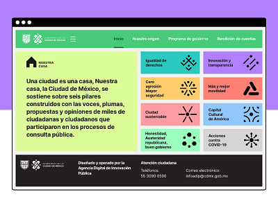 Gobierno de la Ciudad de México_ Nuestra Casa design gov goverment mexico city mexicodesign ui uiux userinterface