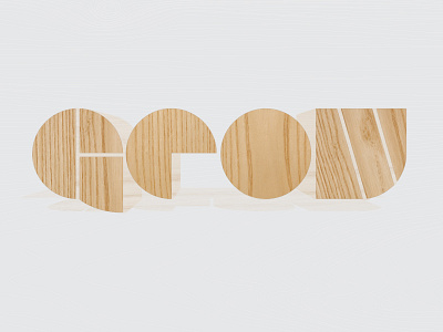 Grow grow typography wood