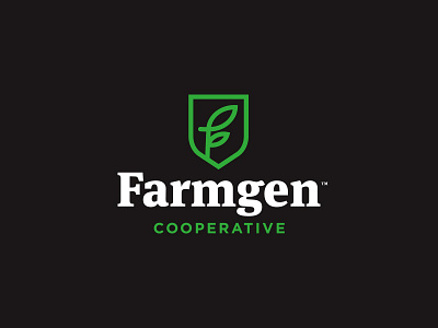 Farmgen Logo agriculture f family farming generation leaf legacy plant shield