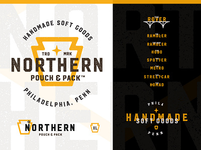 Northern Pouch & Pack Brand Landscape branding jawn logos pa pennsylvania railroad travel