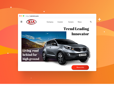 website landing page for car company landing page practicing webdesign