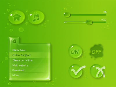Droplet UI app design material mobile texture ui user ux web