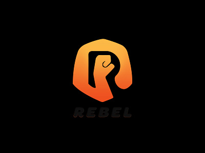 Rebel 2d art app design digital flat icon icon minimal typo logo typography vector