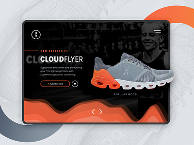 Webdesign/UI concept run shoes